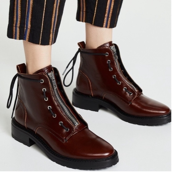 rag & bone Shoes - Rag & Bone Cannon Boot in Merlot Sz 38